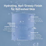 Hygienic sorbet texture of K-beauty skin care balm on dry skin.
