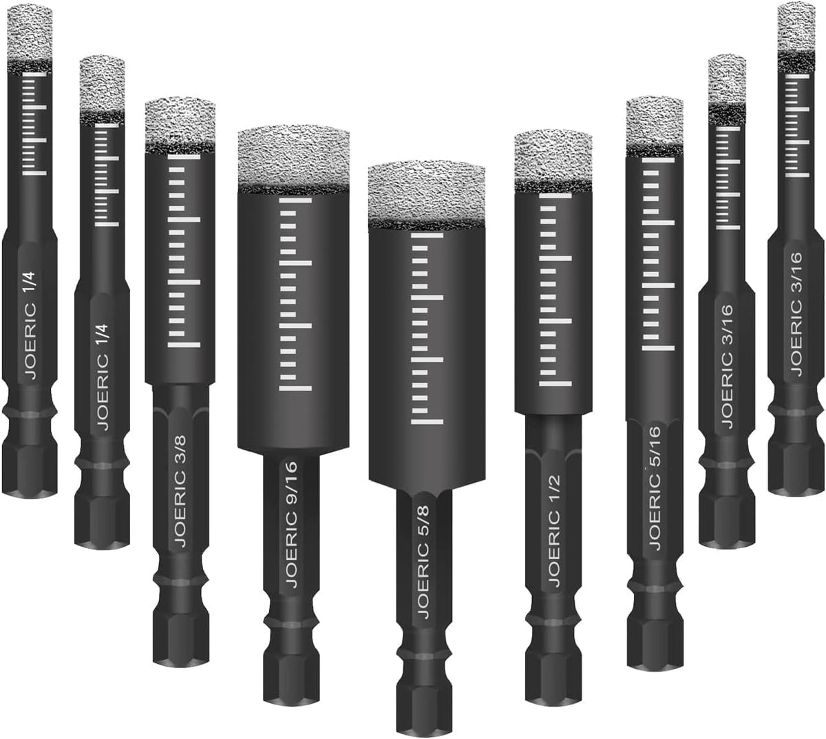 JOERIC orange diamond drill bits set ready for tile drilling