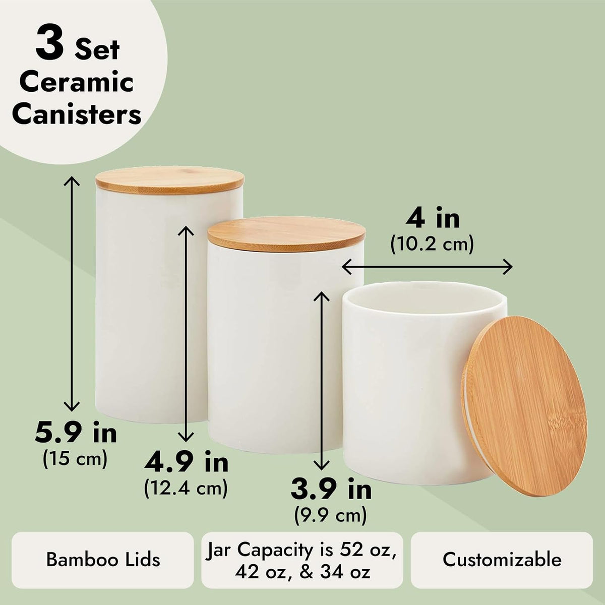 Close up of airtight bamboo wooden lid with silicone ring seal