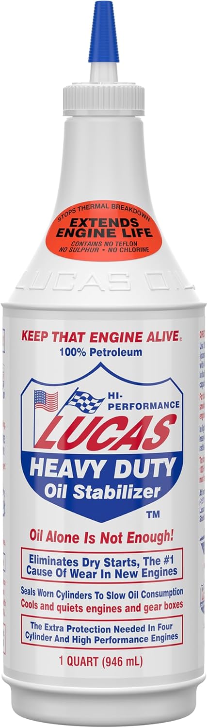 Lucas Oil 10001 Heavy Duty Oil Stabilizer 1 Quart front view