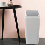 Kekow 4.5 Gallon Small Plastic Trash Can, Swing Lid Waste Can, Gray - Image 9