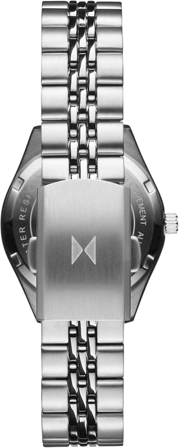 MVMT Rise Mini stainless steel link bracelet close up
