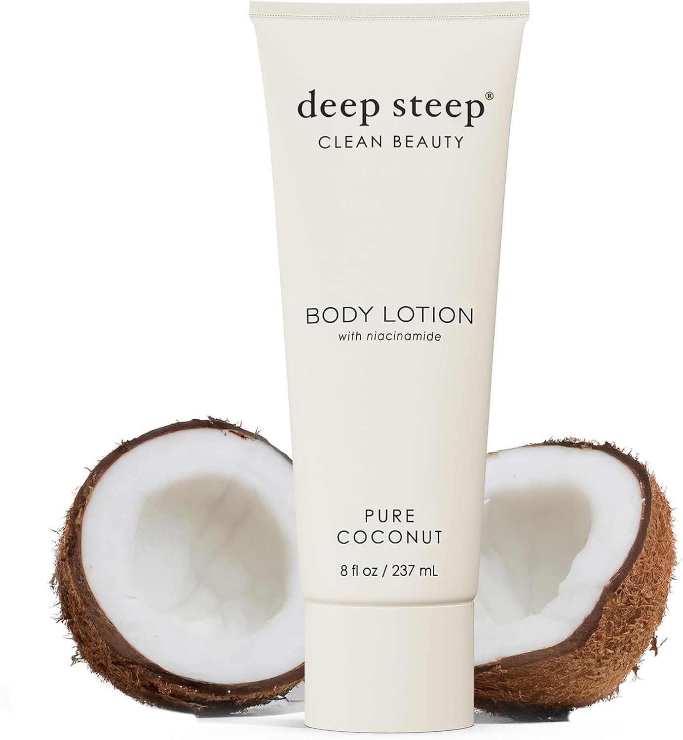 Gear Isle Deep Steep Pure Coconut body lotion front view bottle