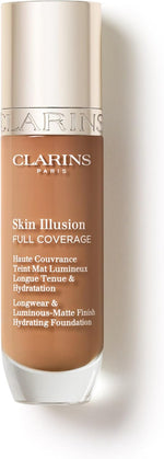 Clarins Skin Illusion Longwear Full Coverage Foundation|Luminous Matte Finish|24H Hold and 24H Hydration|Natural Looking|Transfer, Sweat and Smudge Proof| Contains Hyaluronic Acid|1 Fl Oz - Image 13