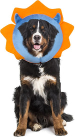 IEUUMLER Inflatable Recovery Dog Collar, Protective Donut Cone, Adjustable Soft Collar for Dog and Cat After Surgery Prevent from Biting & Scratching EU002 - Brown Lion L - Image 14