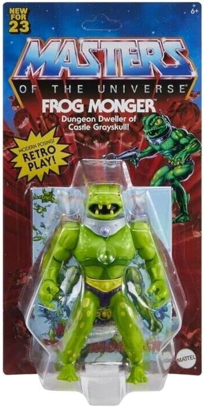 Masters of the Universe Origins Frog Monger front view collectible action figure