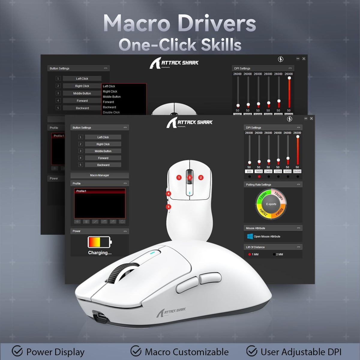 Paeceioni Attack Shark X3 Gaming Mouse - Image 9