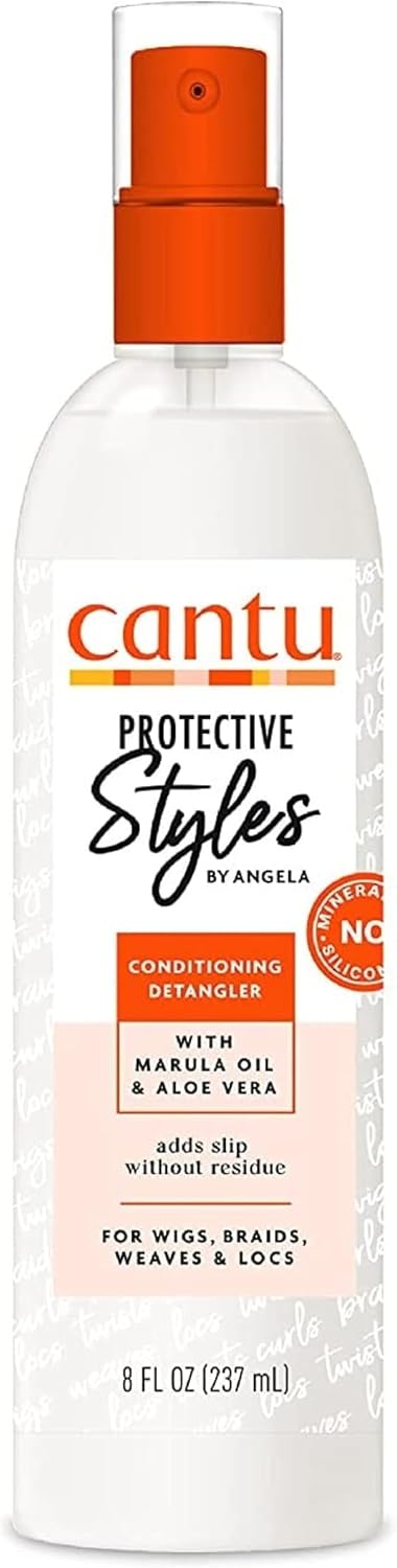 Cantu Protective Styles Conditioning Detangler front view bottle