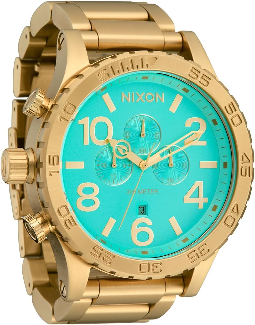 NIXON 51-30 Chrono A1389-300m Water Resistant Men's Analog Fashion Watch | (51mm Watch Face, 25mm Stainless Steel Band) - Image 14