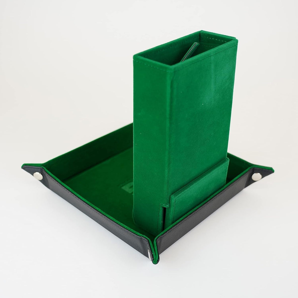 FanRoll green dice tower official packaging and brand logo