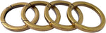 Bobeey 4pcs round carabiner set arranged for craft and DIY use