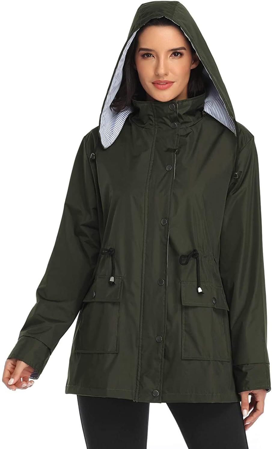 Arthas active outdoor trench raincoat side profile