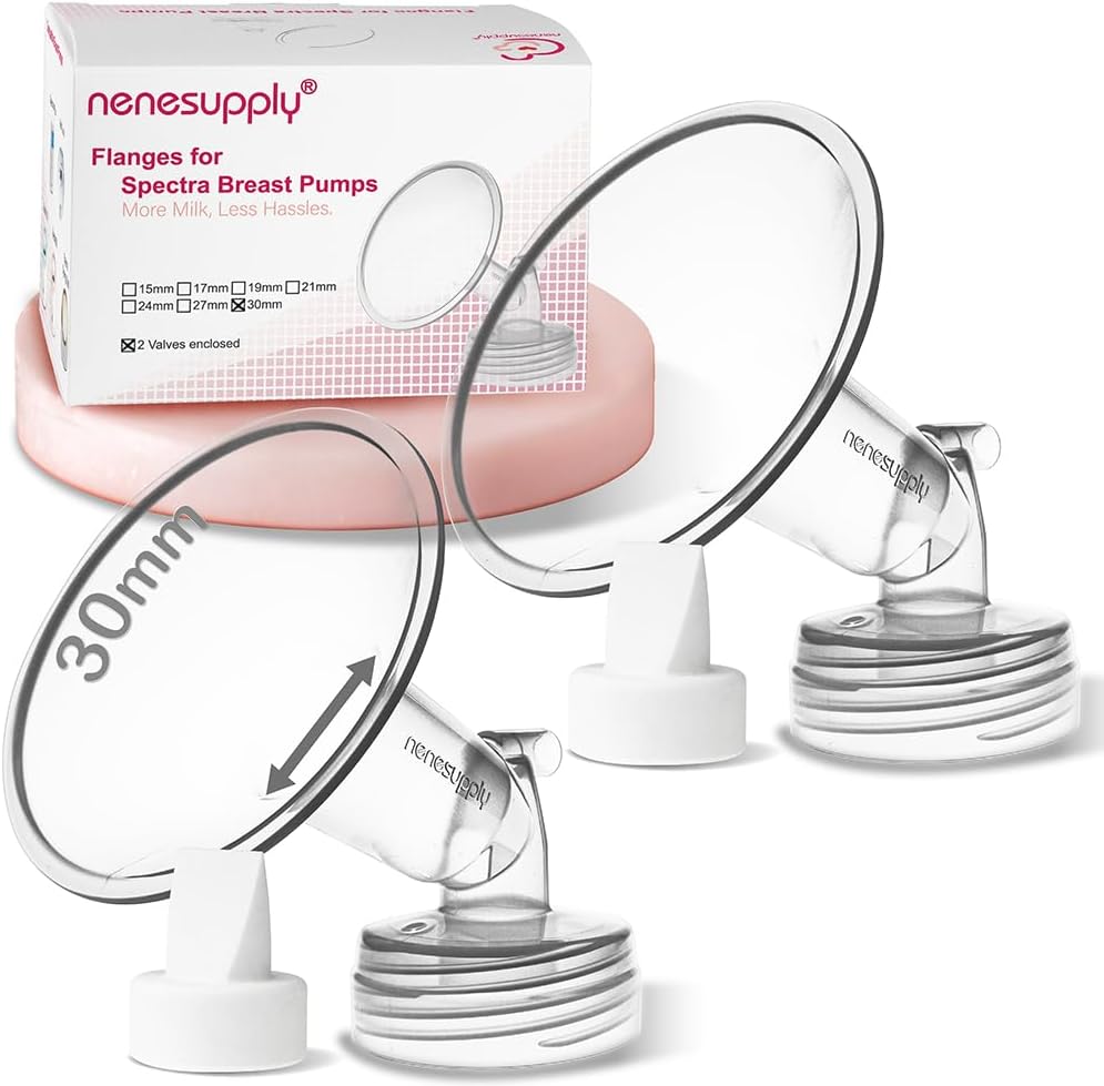 Nenesupply 21mm 2 pc Flanges Duckbill Valves Compatible with Spectra S2 S1 9 Plus Synergy Gold Breastpump Replacement to Spectra Pump Parts Flange Accessories Wide Mouth Work with Backflow Protector - Image 13