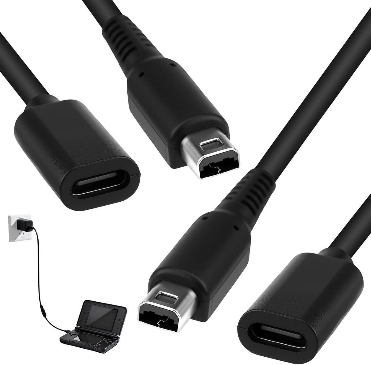 Tnjpsek 3DS USB-C charging cable front view