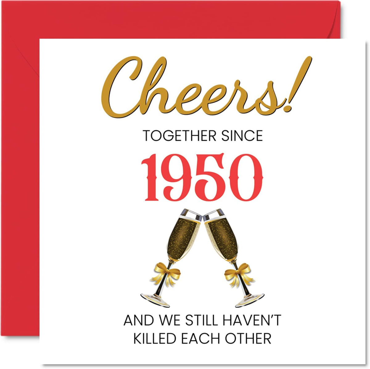 Stuff4 Funny 23rd Anniversary Card for Wife or Husband, Together Since 2003 | Happy 23rd Wedding Anniversary Cards for Partner, I Love You Gifts, 5.7 x 5.7 Inch Greeting Cards for Anniversaries - Image 14