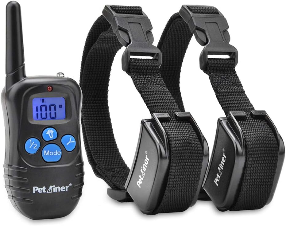 Petrainer PET998DRB1 Dog Training Collar Rechargeable and Rainproof 330 yd Remote Dog Training Collar with Beep, Vibra and Static Electronic Collar, black - Image 9