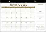 2026 Desk Calendar - 12 Months Calendars from January 2026 - December 2026, Desk Calendar 2026 with Thick Paper, 17" x 12", Green Leaf - Image 14