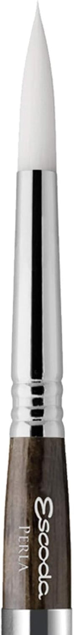 Escoda size 12 round watercolor brush white toray filament close up