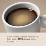Illy coffee preparation in a ceramic mug
