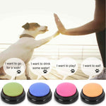 Top view of yellow and pink interactive buttons for home study