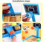 Tabletop basketball game set for office stress relief