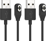 YUANHOT 2 Pack Charging Cable Replacement for AfterShokz Aeropex AS800 & Shokz OpenRun Pro & OpenRun & OpenRun Mini & OpenComm, USB Charger Cord for AfterShokz Aeropex Bone Conduction Headphones - Image 1