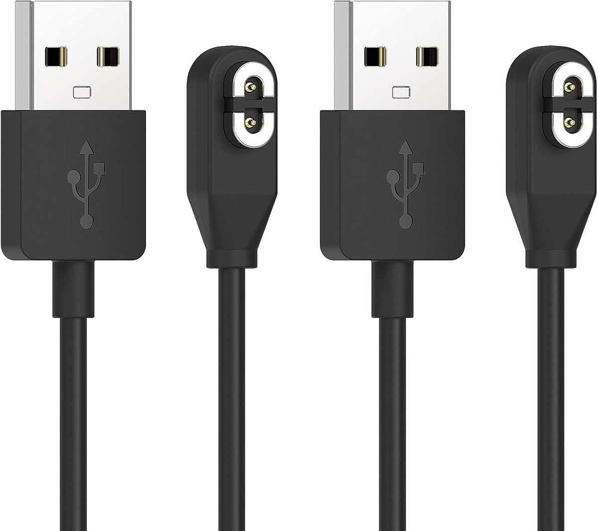 YUANHOT 2 Pack Charging Cable Replacement for AfterShokz Aeropex AS800 & Shokz OpenRun Pro & OpenRun & OpenRun Mini & OpenComm, USB Charger Cord for AfterShokz Aeropex Bone Conduction Headphones - Image 1