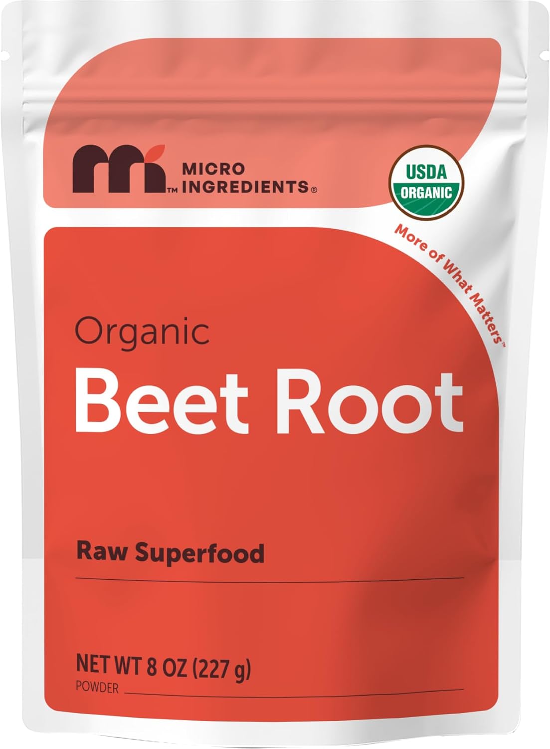 Micro Ingredients organic beet root powder front view bottle packaging
