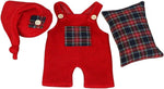 Xmas Newborn Baby Photo Props Boy Outfits Crochet Santa Claus Red Hat Pants | Newborn Picture Outfit,for Baby Girl Photography,Newborn Boy Photoshoot Outfits,Newborn Photography Prop,Xmas Photo Outfit - Image 10