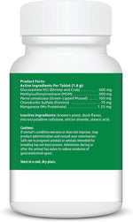 Amazon Basics duck flavored hip and joint daily tablets for canine mobility support