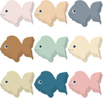 Fuutreo fish paper cutouts front view showing assorted colorful fish shapes