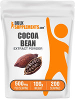 BulkSupplements.com Cocoa Bean Extract Powder - Cocoa Supplement - Unsweetened, Vegan & Gluten Free, 500mg per Serving, 500g (1.1 lbs) (Pack of 1) - Image 9