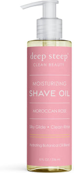 Tree Hut Moroccan Rose Moisturizing Shave Oil pump dispenser close up