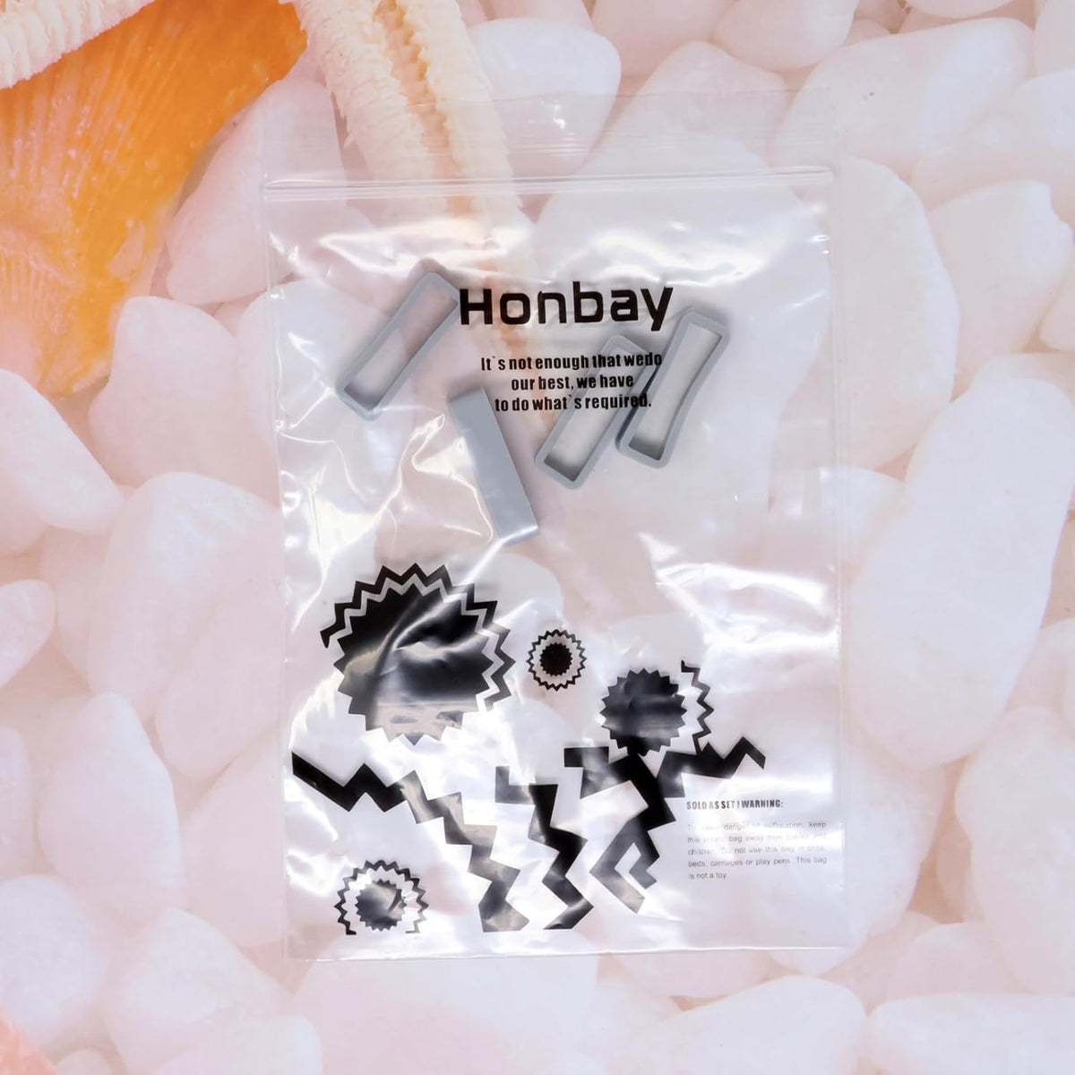 Honbay silicone watch band loops side profile