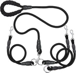 Heavy Duty 3 Dog Leash for Large Dogs No Tangle Detachable 360 degrees Swivel Device with Padded Handle for Two/Three Pets - Image 10