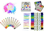 Temporary non-toxic pet hair chalk pen application on dog fur