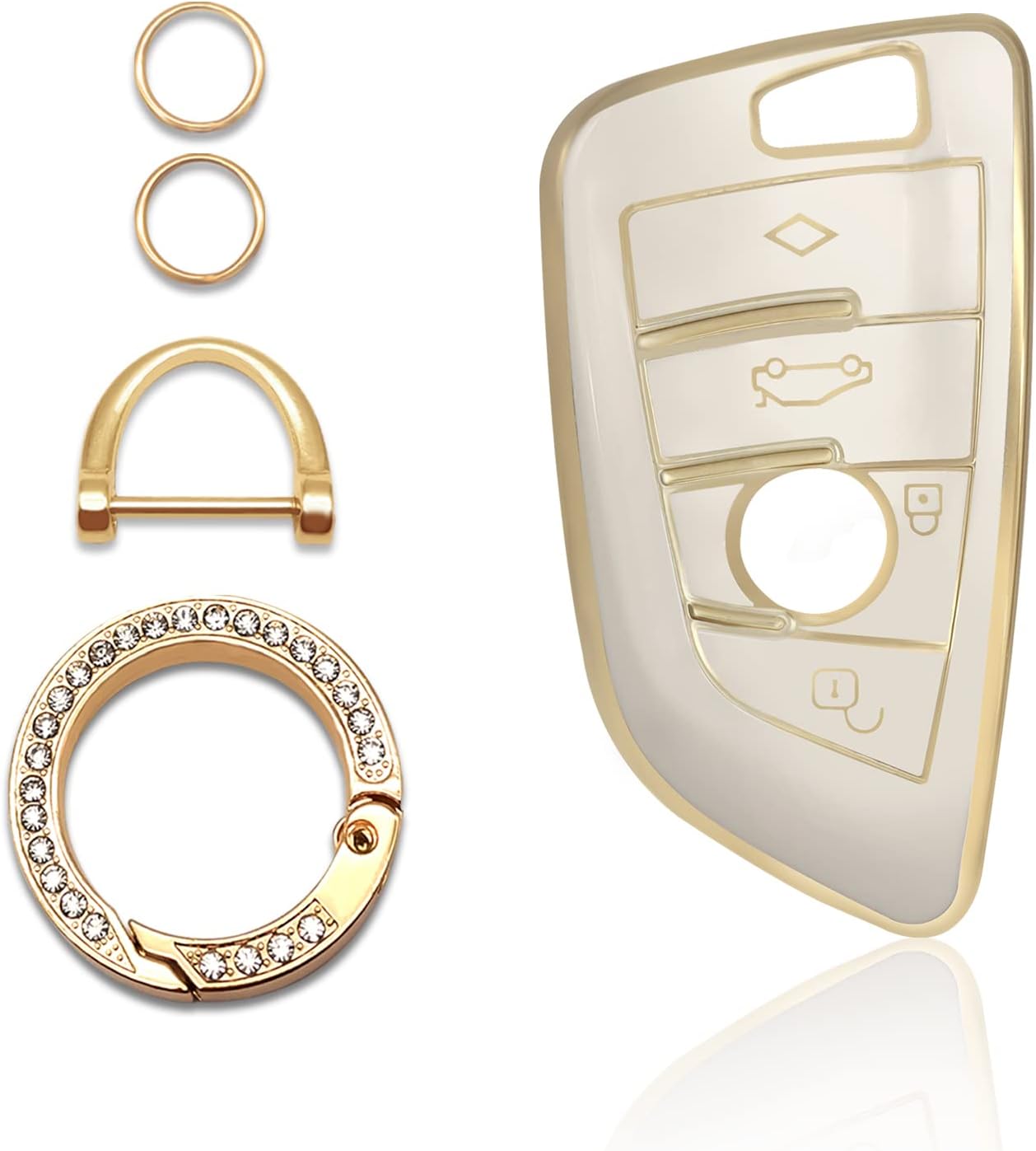 KEVWR Soft TPU Key Fob Cover front view