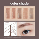 ETUDE Korean makeup brow pencil with the blending spoolie brush uncovered.