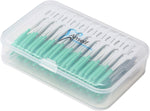 An-self 160PCS Interdental Brushes Ultra Tight Bristles Tooth Interdental Cleaners Silicone Toothpick Brush Disposable Teeth Soft Picks, Green - Image 1