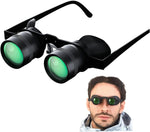 NewGtuizi professional hands free binocular glasses front view showcasing the high definition optical lenses.