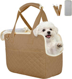 YooxArmor dog purse carrier khaki front view