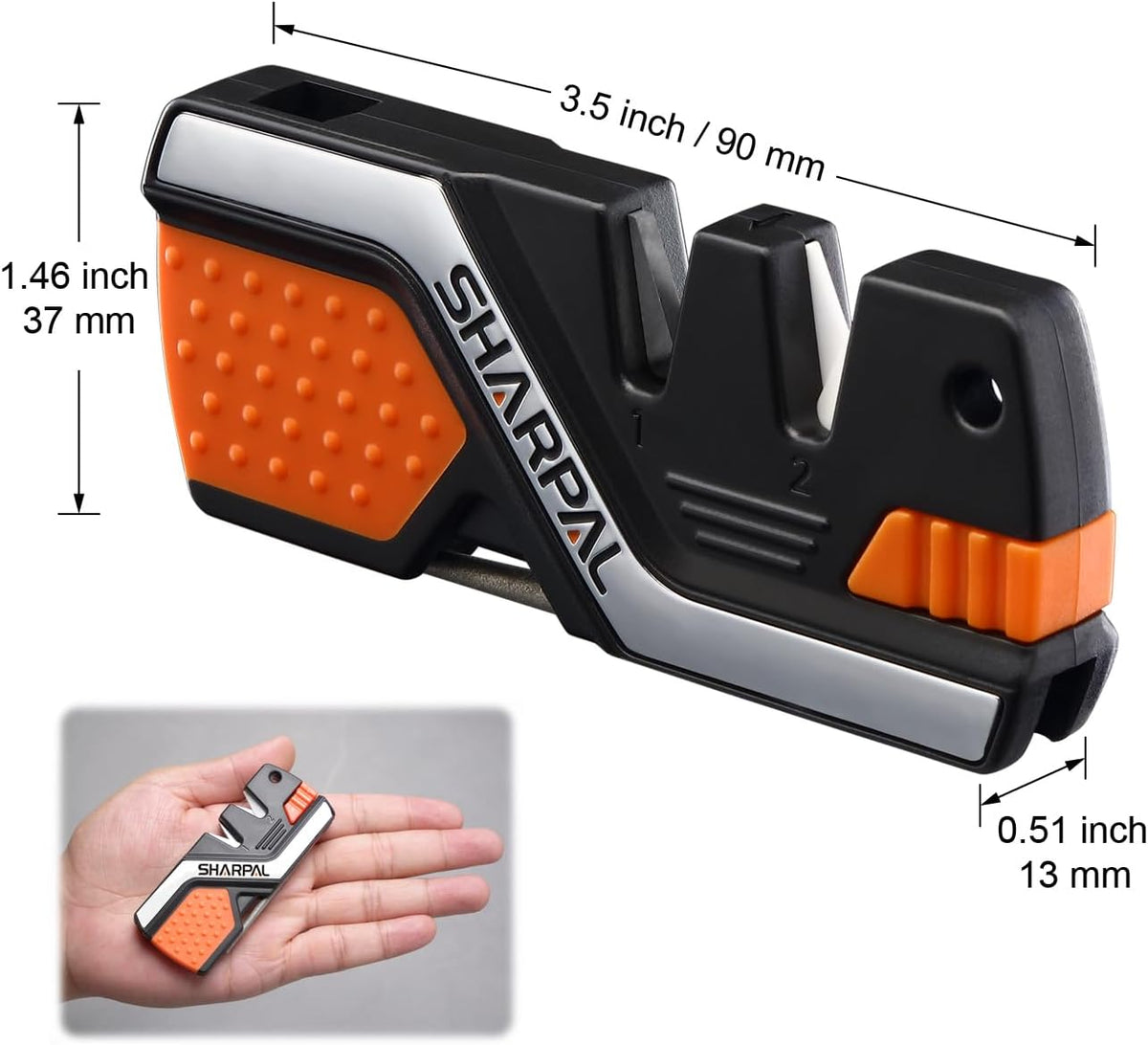 Sharpal 101N outdoor tool compact size in hand