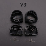 Black plastic replacement triggers and internal springs set layout