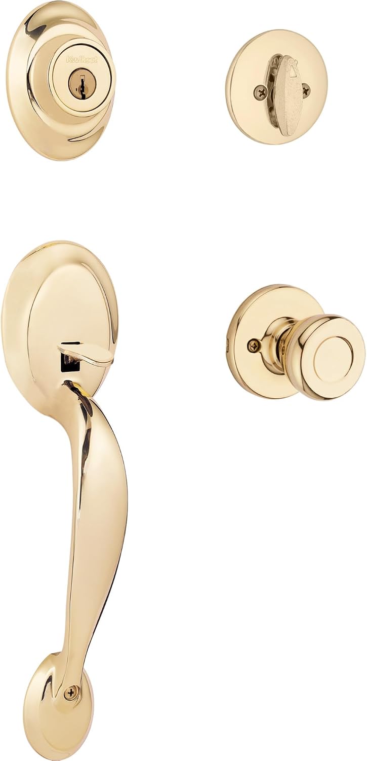 Kwikset Dakota handleset exterior pull handle and deadbolt set