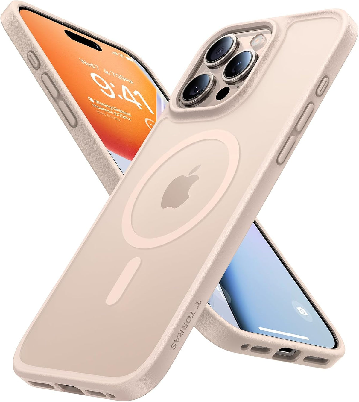 TORRAS Magnetic Shockproof for iPhone 15 Pro Case Mil-Grade Drop Tested | Compatible with MagSafe, Shockproof Translucent Durable Slim Protective, Anti Scratch, Anti Fingerprint, Grey - Image 13