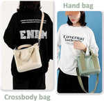 Tuobo canvas crossbody bag side profile