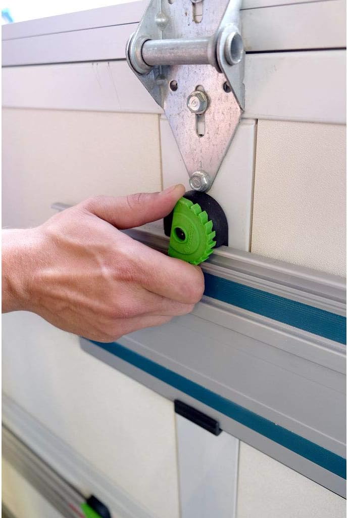 Fastcap track rack holding saw guide rail