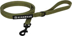 HIHANHAN reflective walking lead showcasing the full six feet length and three fourth inch thickness design layout.