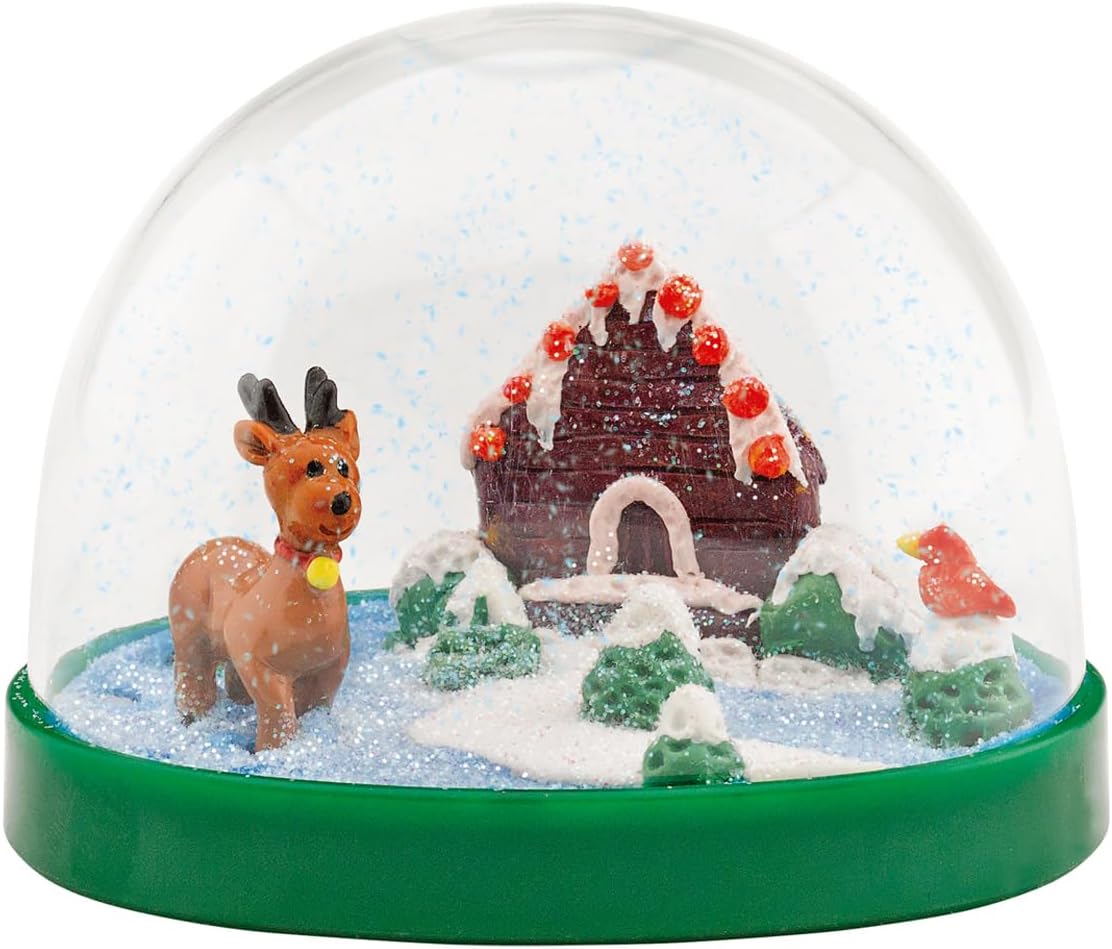 Creativity for Kids Make Your Own Holiday Snow Globes Kit | Sculpt, Decorate & Shake 3 Festive Winter Scenes | DIY Christmas Crafts for Kids to Build Creativity & Fine Motor Skills (Ages 6+) - Image 10