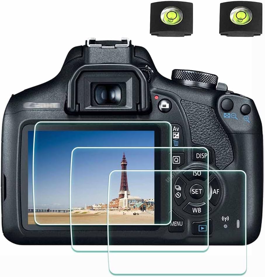 ULBTER camera screen protector kit showing front view tempered glass shield.